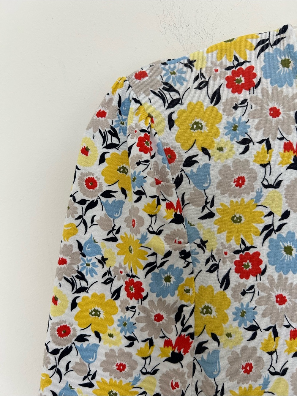 Boden‎ Long Sleeve Maxi Dress with Pockets Yellow and Blue Floral Size US8R - Picture 3 of 7